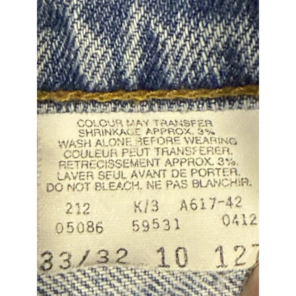 Levis 531 Size 33X32 Actual 30X30‎ Mens Blue Jeans Made In Canada 100% Cotton